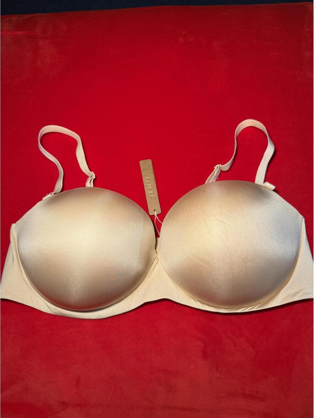 Skims Ultimate Push Up Strapless Bra Color Sand Size 34DDD